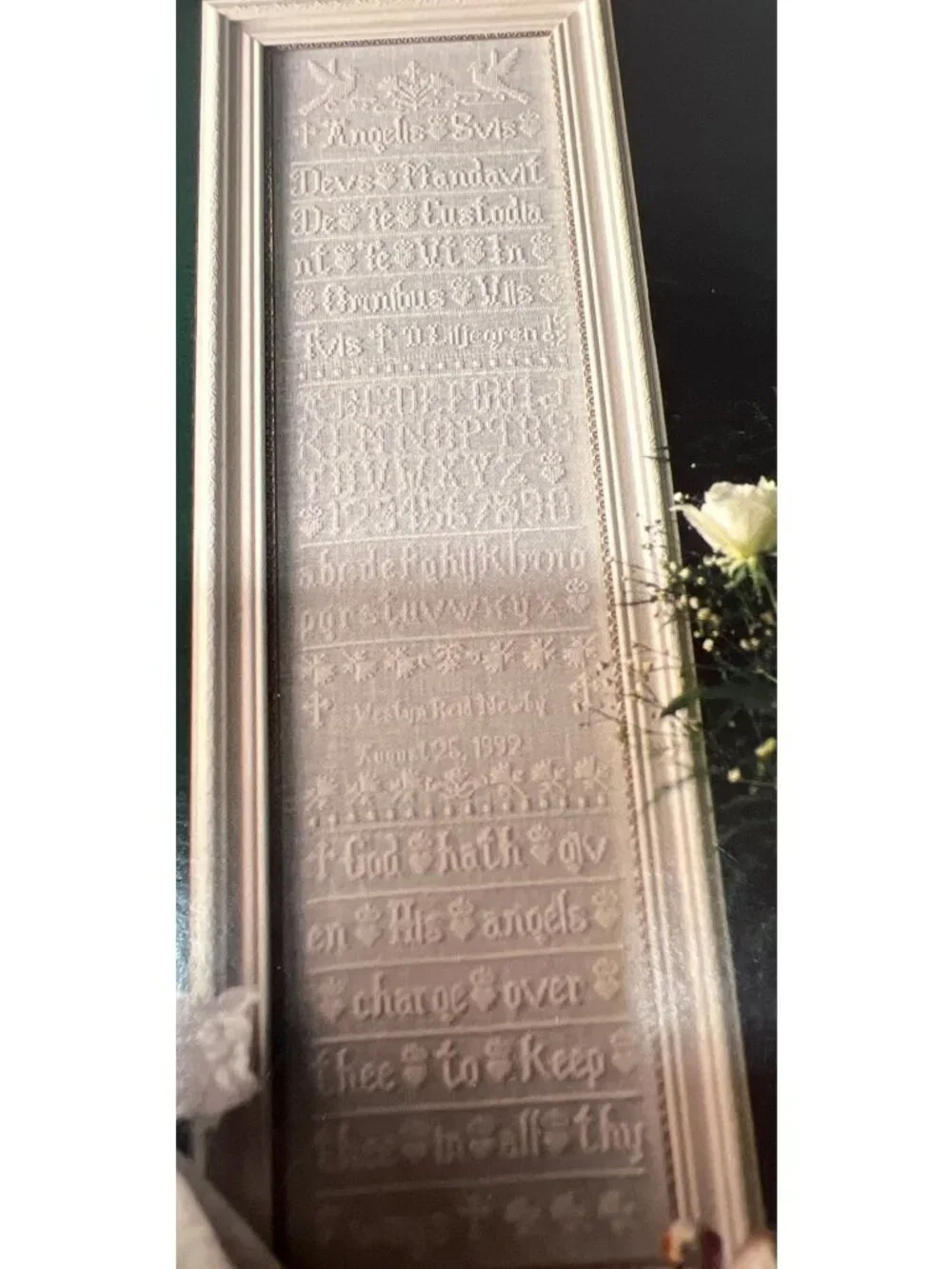 4 Cross-Stitch Sampler Patterns Book  Alphabet Floral Wedding Birth Designs
